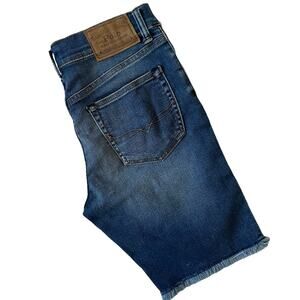 POLO BY RALPH LAUREN Denim Stretch Bermuda Jean Shorts Raw Hem Boys Girls Sz 14